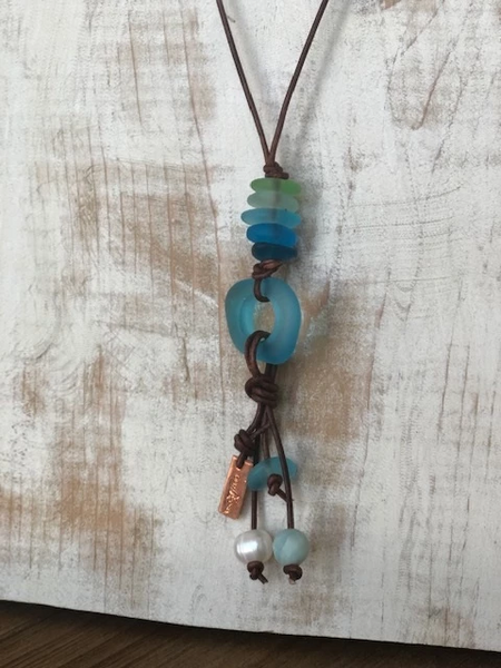 Gulf Shores Sea Glass Necklace – Gulf Shores City Store