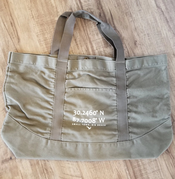 Gulf Shores "Coordinates" Beach Tote