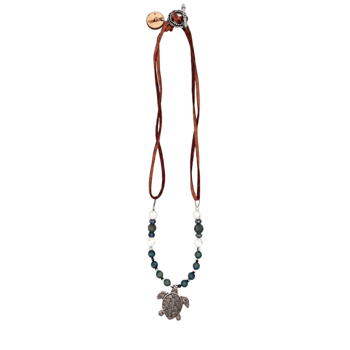 Reversible Turtle Pendant Necklace
