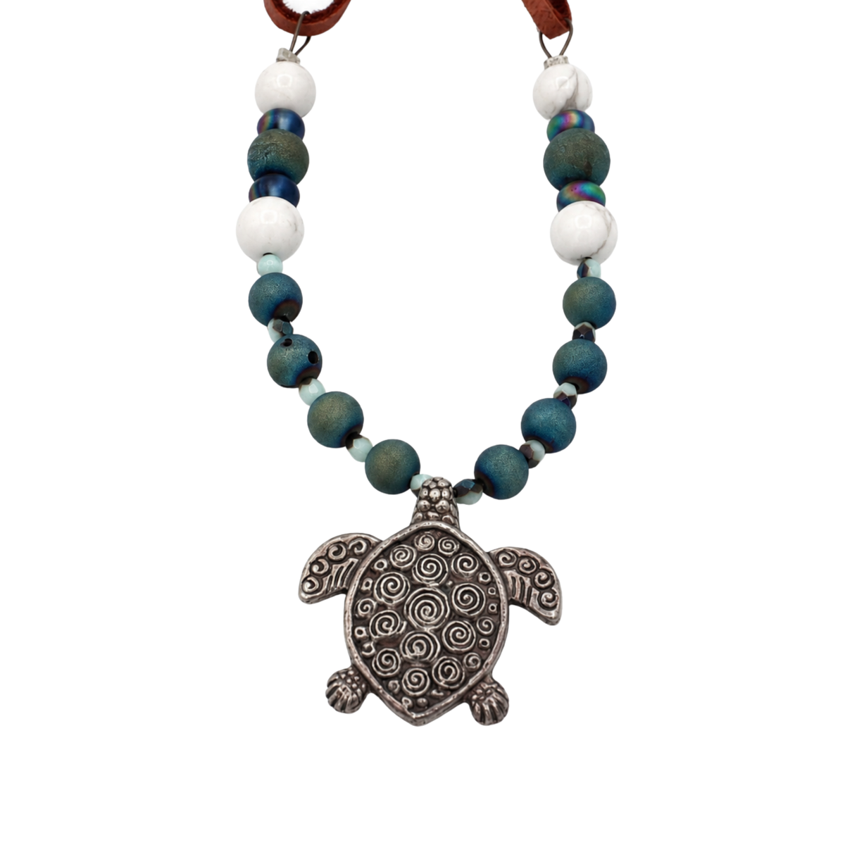 Reversible Turtle Pendant Necklace