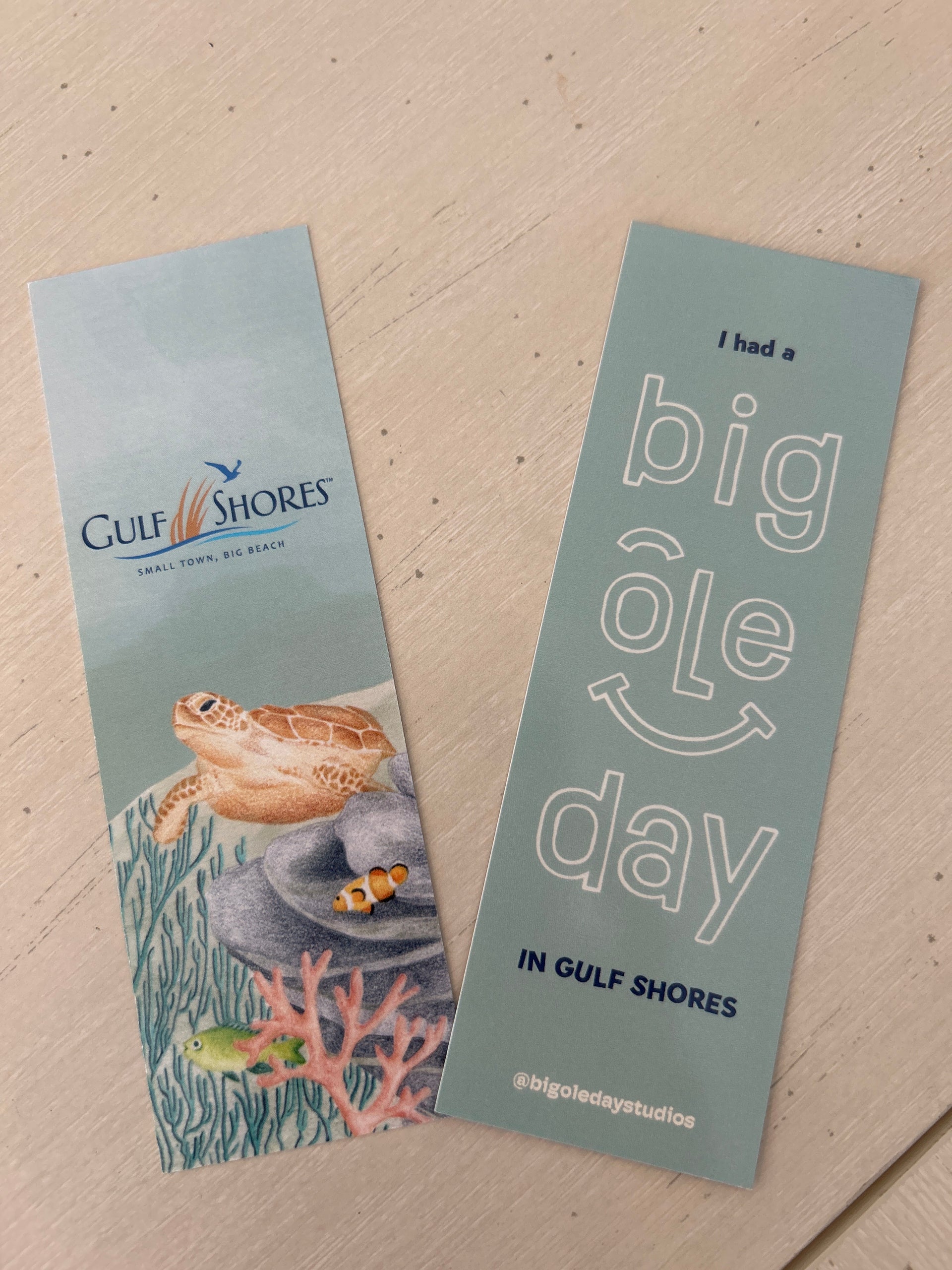 Gulf Shores and "Big Ole Day" Bookmark