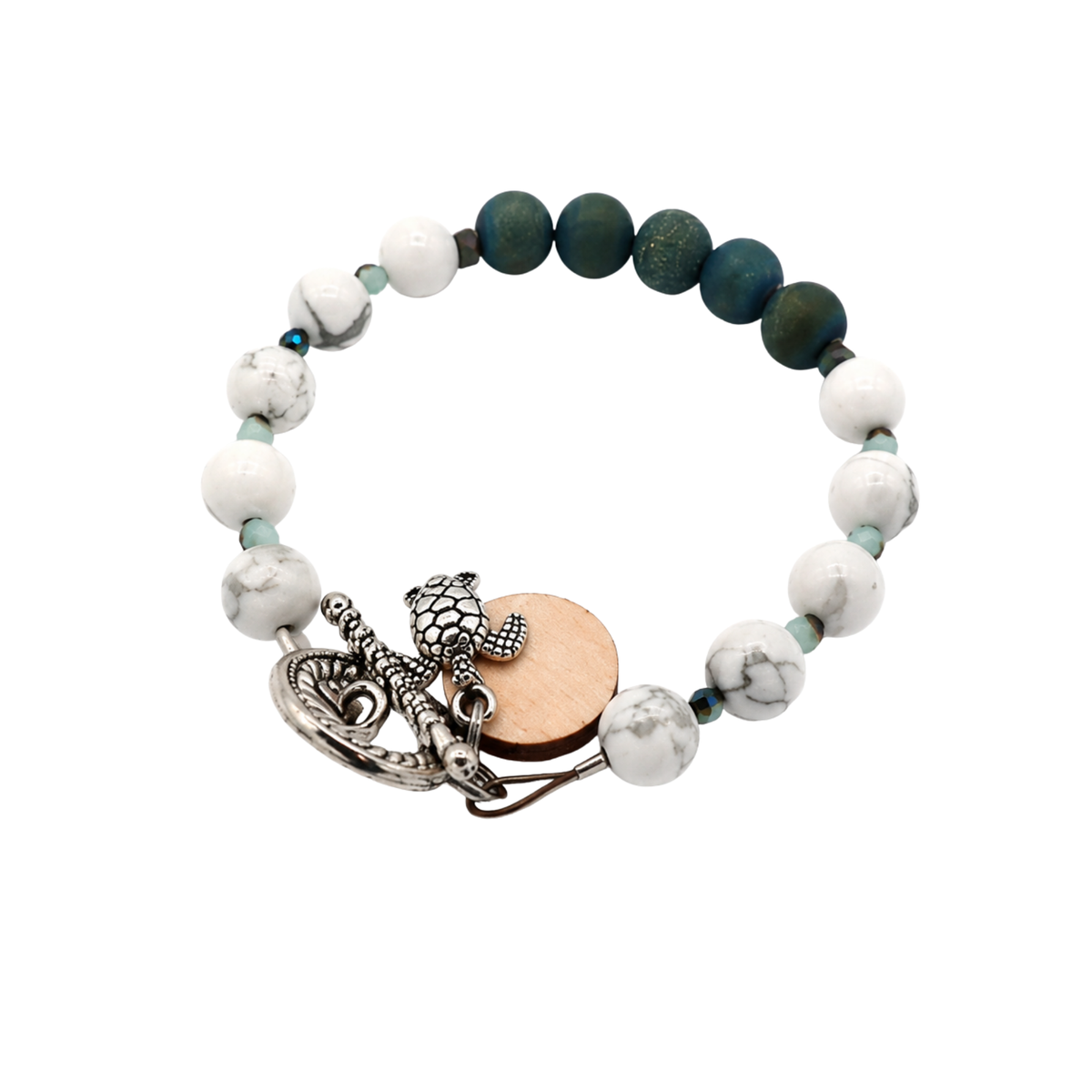 Blue Druzy Stone Bracelet
