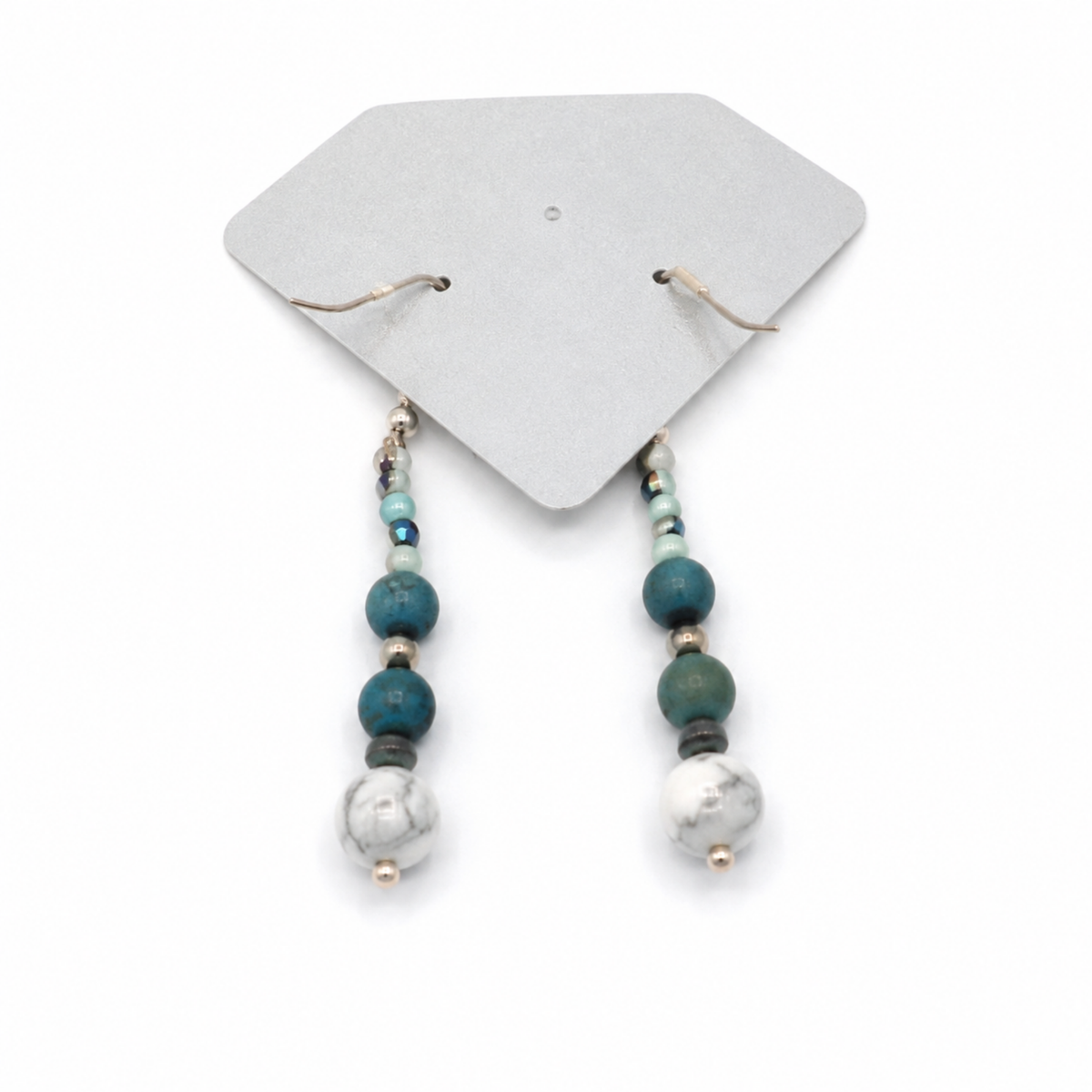 Blue Druzy Earrings