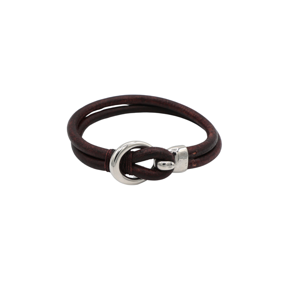 The Captain's Line Leather Loop & Hook Bracelet