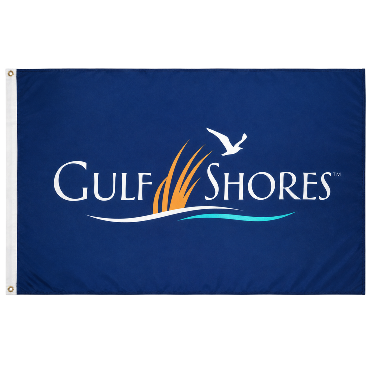 3'x5' Gulf Shores Logo Flag