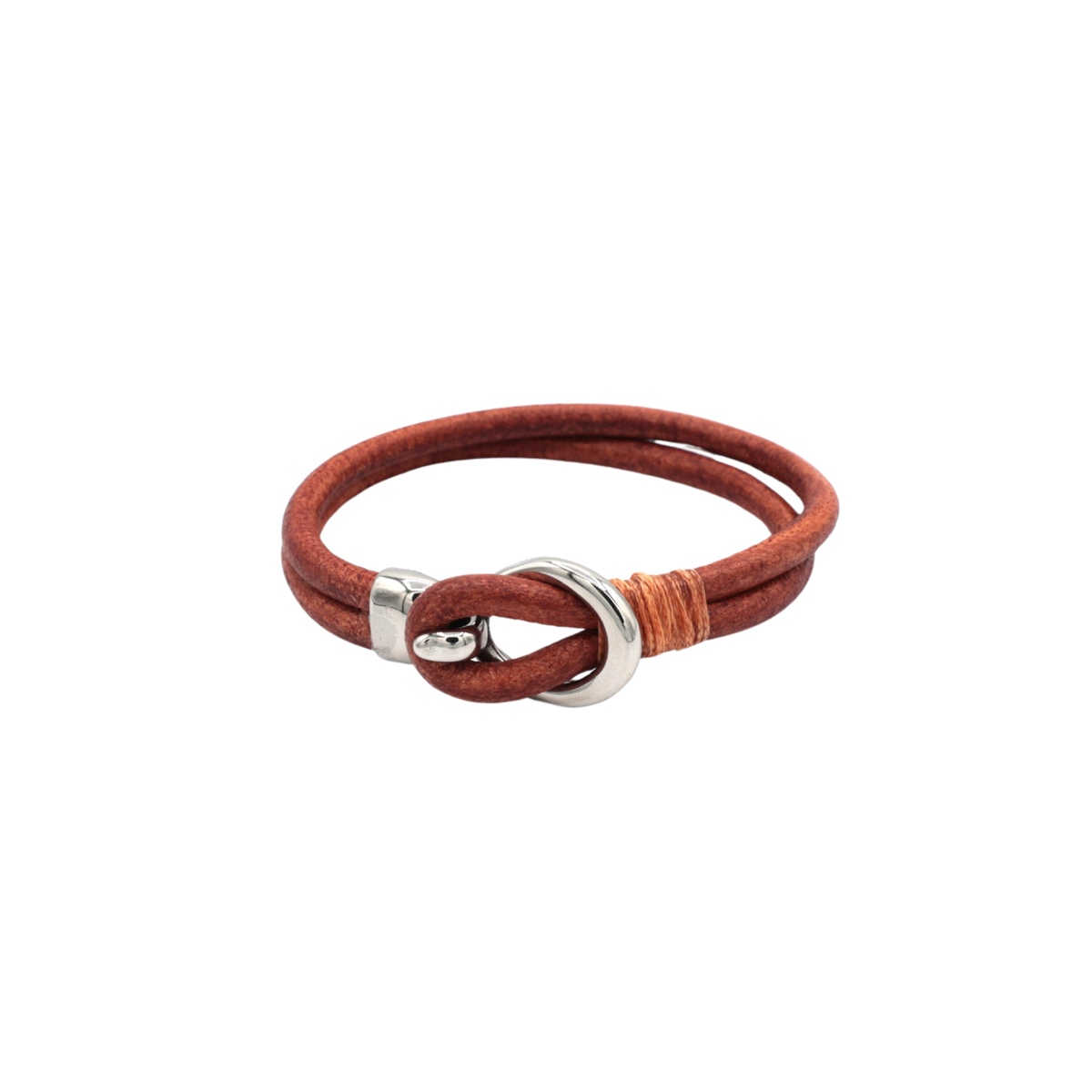 The Captain's Line Leather Loop & Hook Bracelet