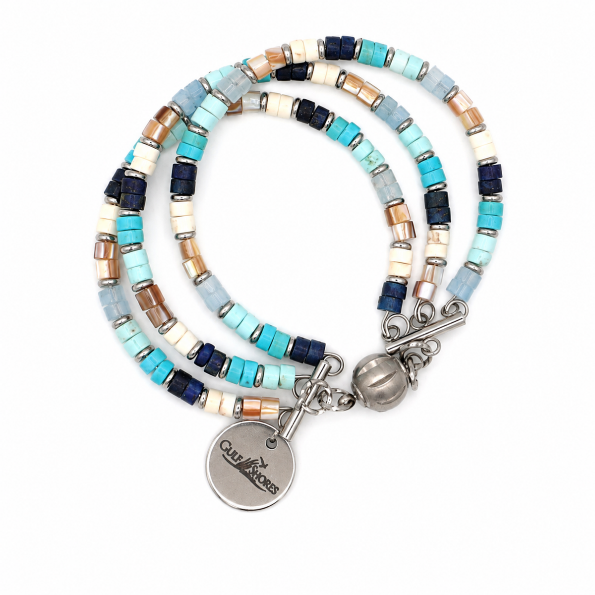 3-Strand Bracelet with Charm