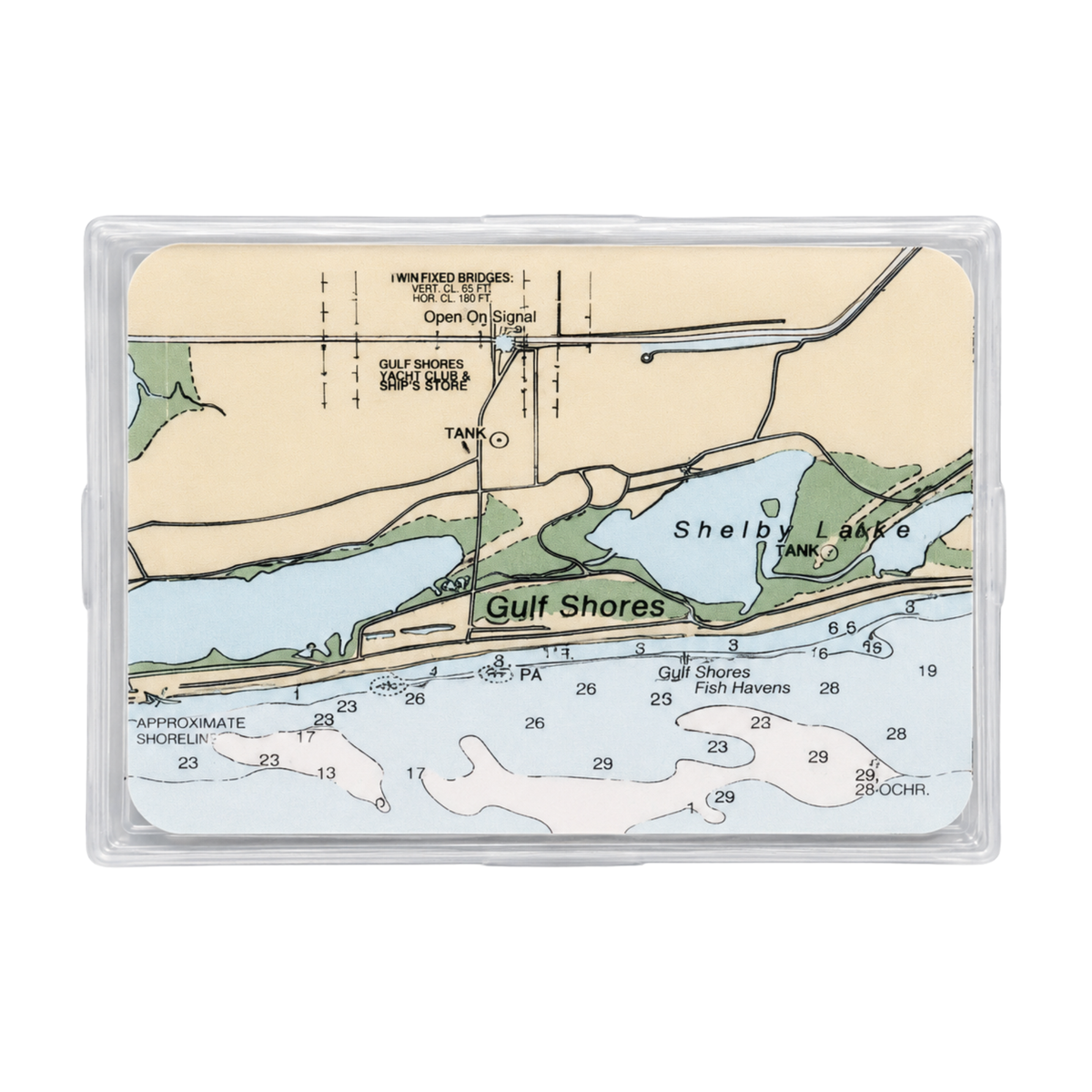 Gulf Shores Map Playing Cards