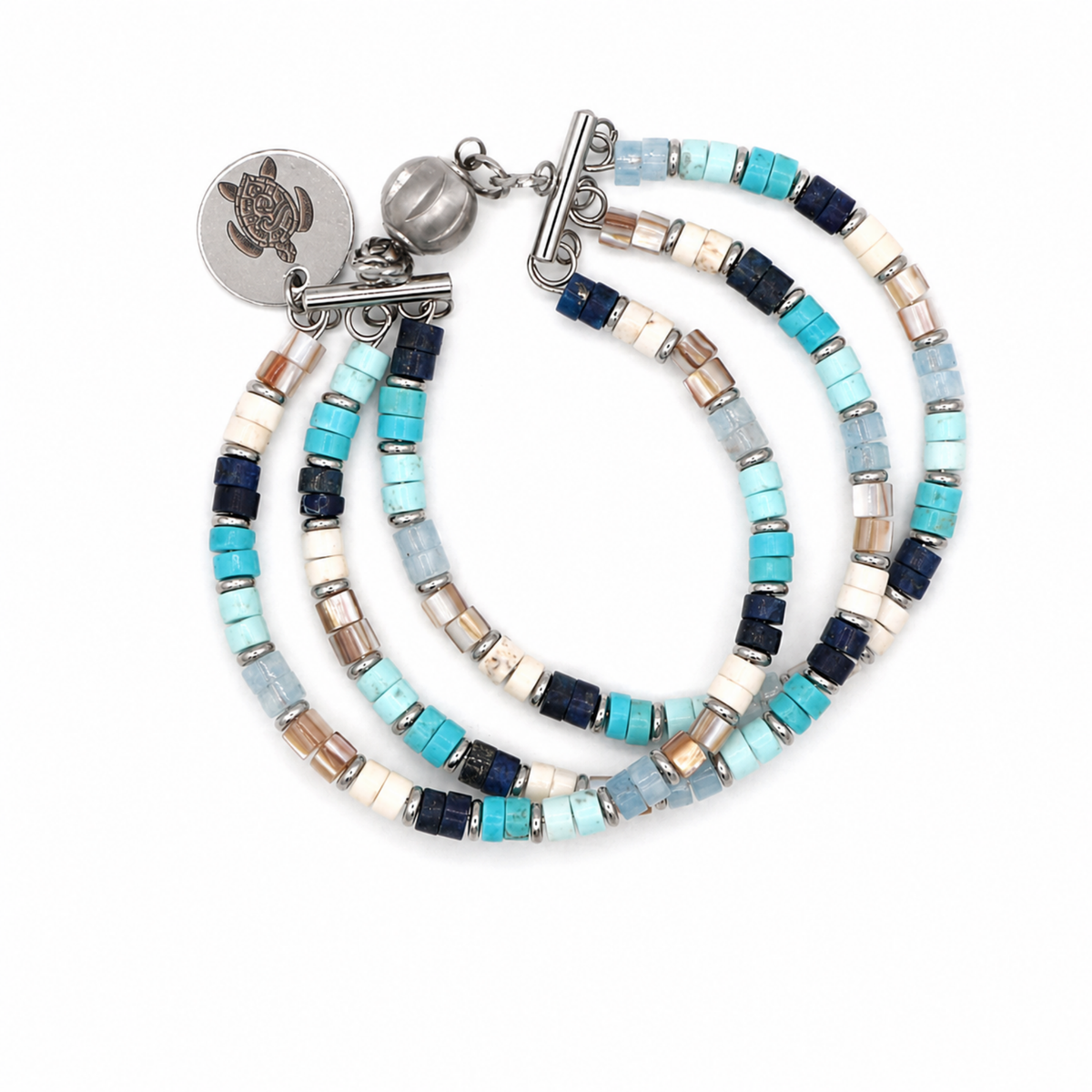 3-Strand Bracelet with Charm