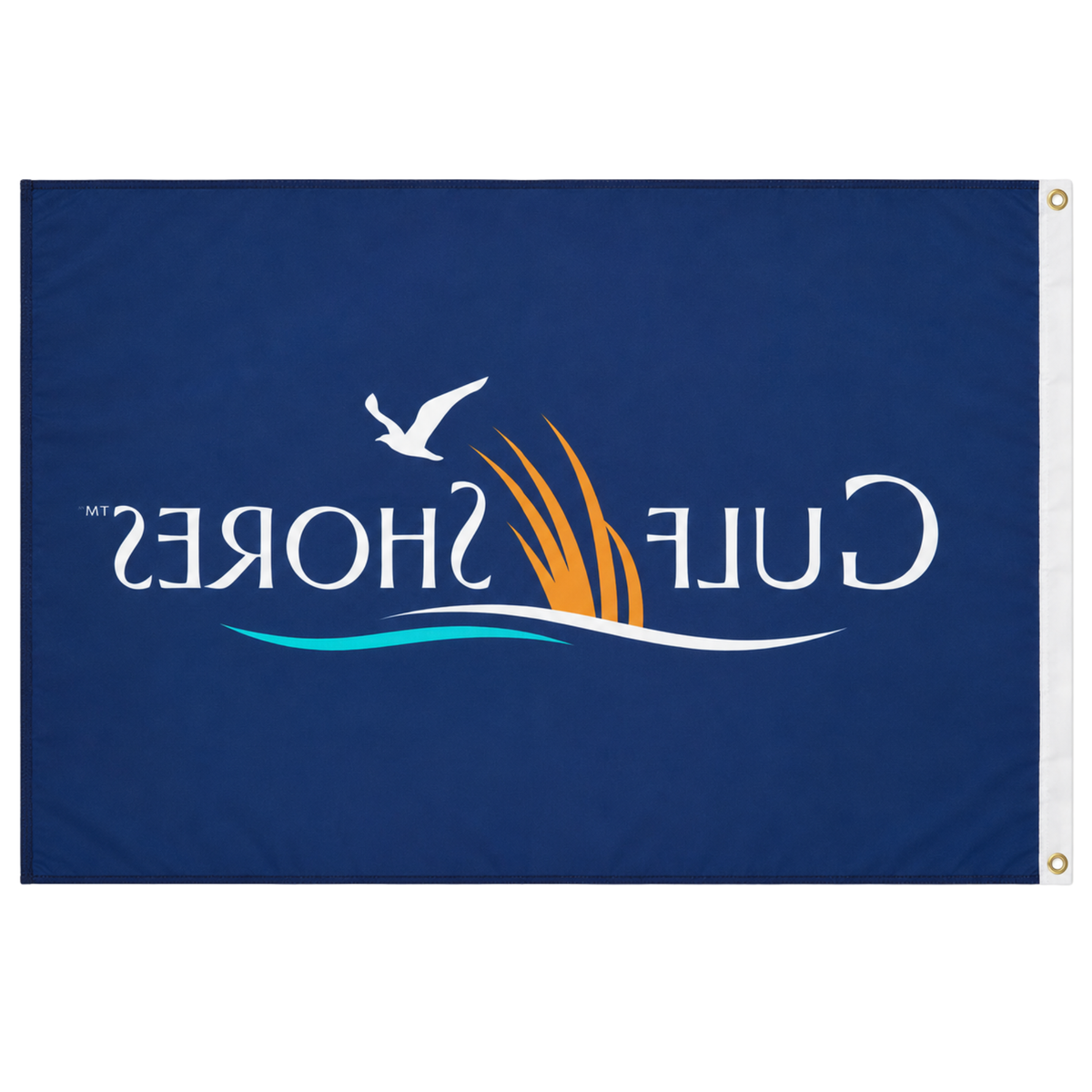 3'x5' Gulf Shores Logo Flag