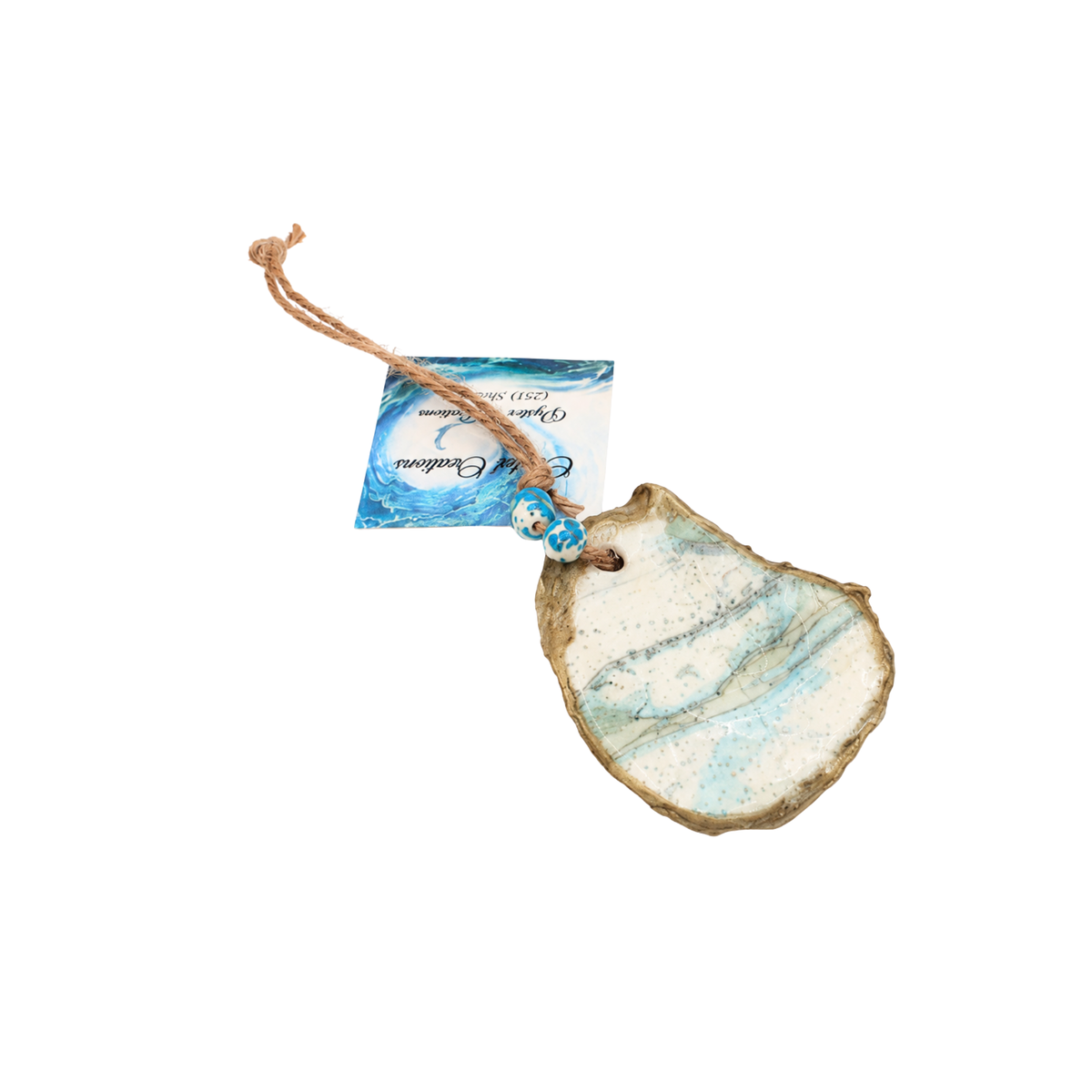 Map Oyster Ornament