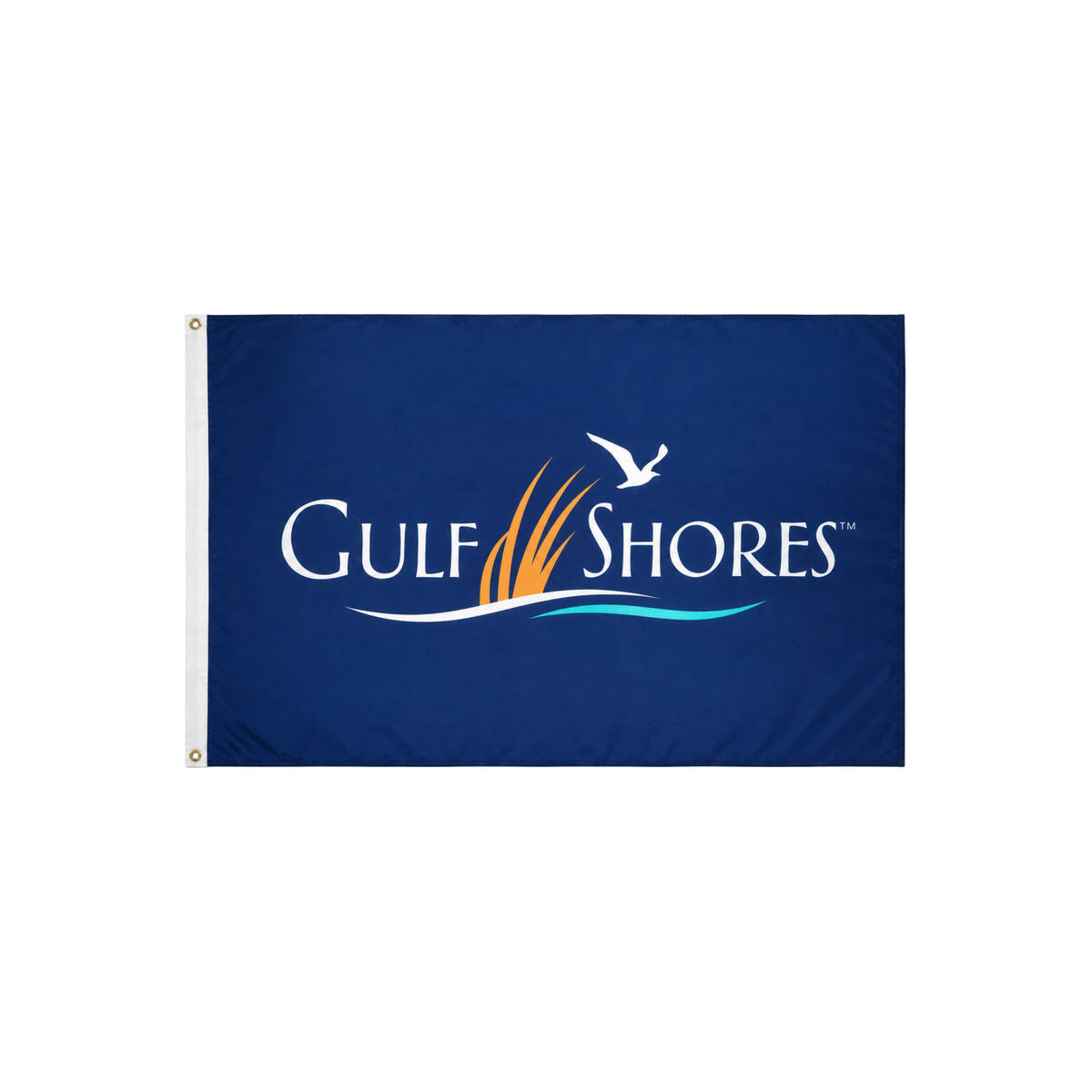Small Gulf Shores Logo Flag