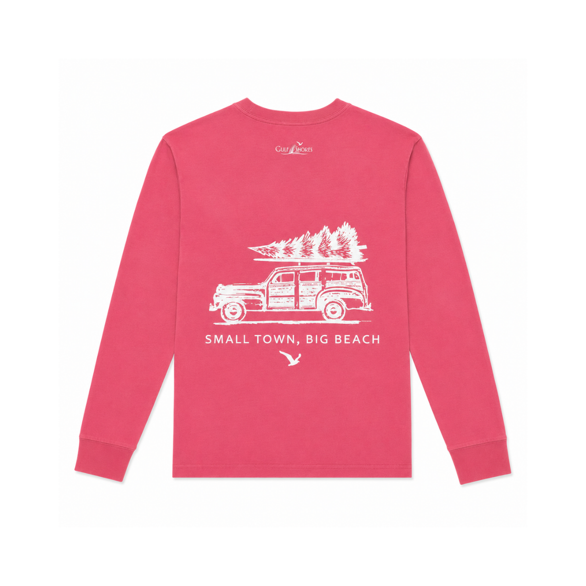 2024 Christmas Woody Wagon Long Sleeve Shirt-Youth