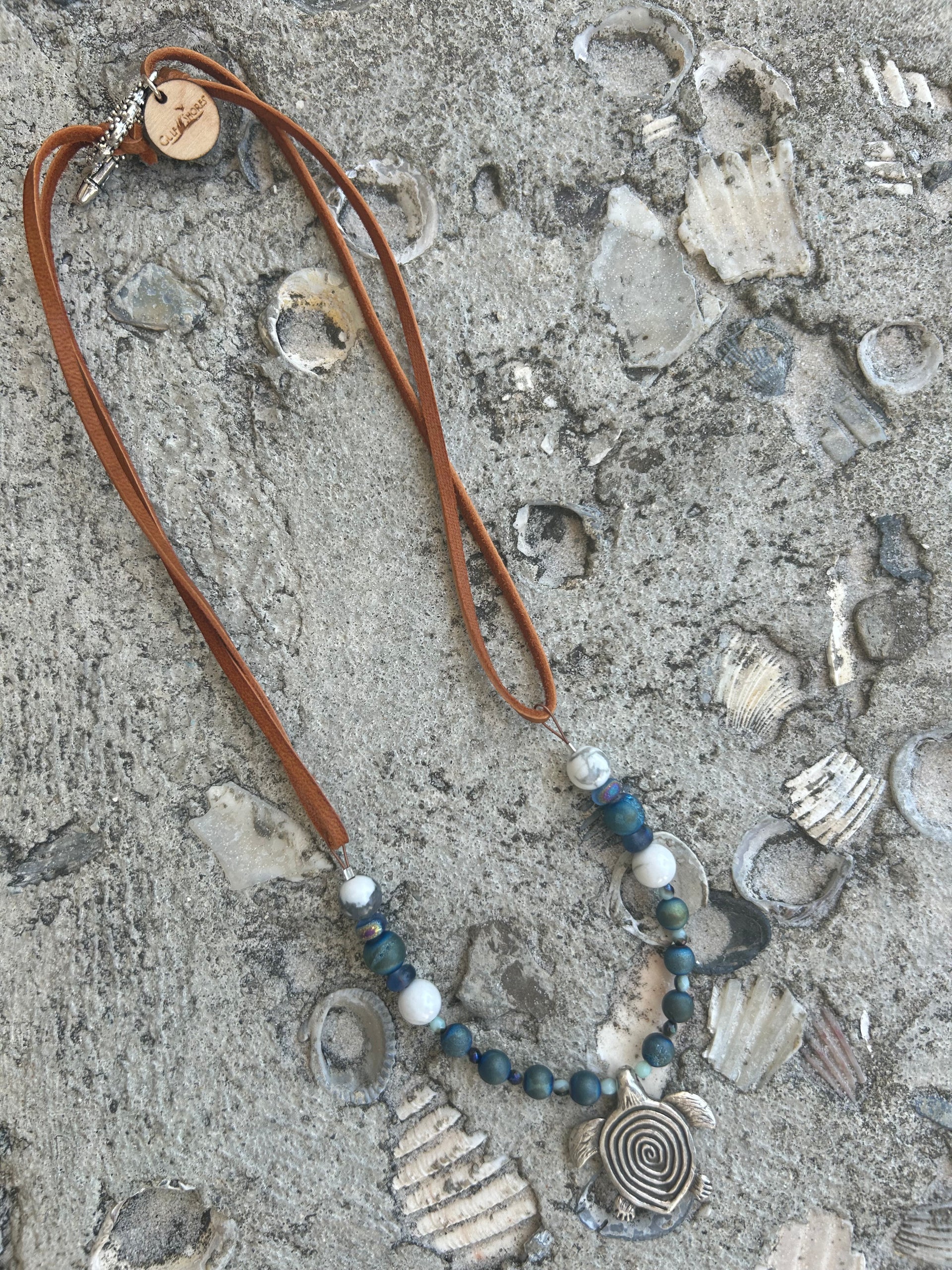 Reversible Turtle Pendant Necklace