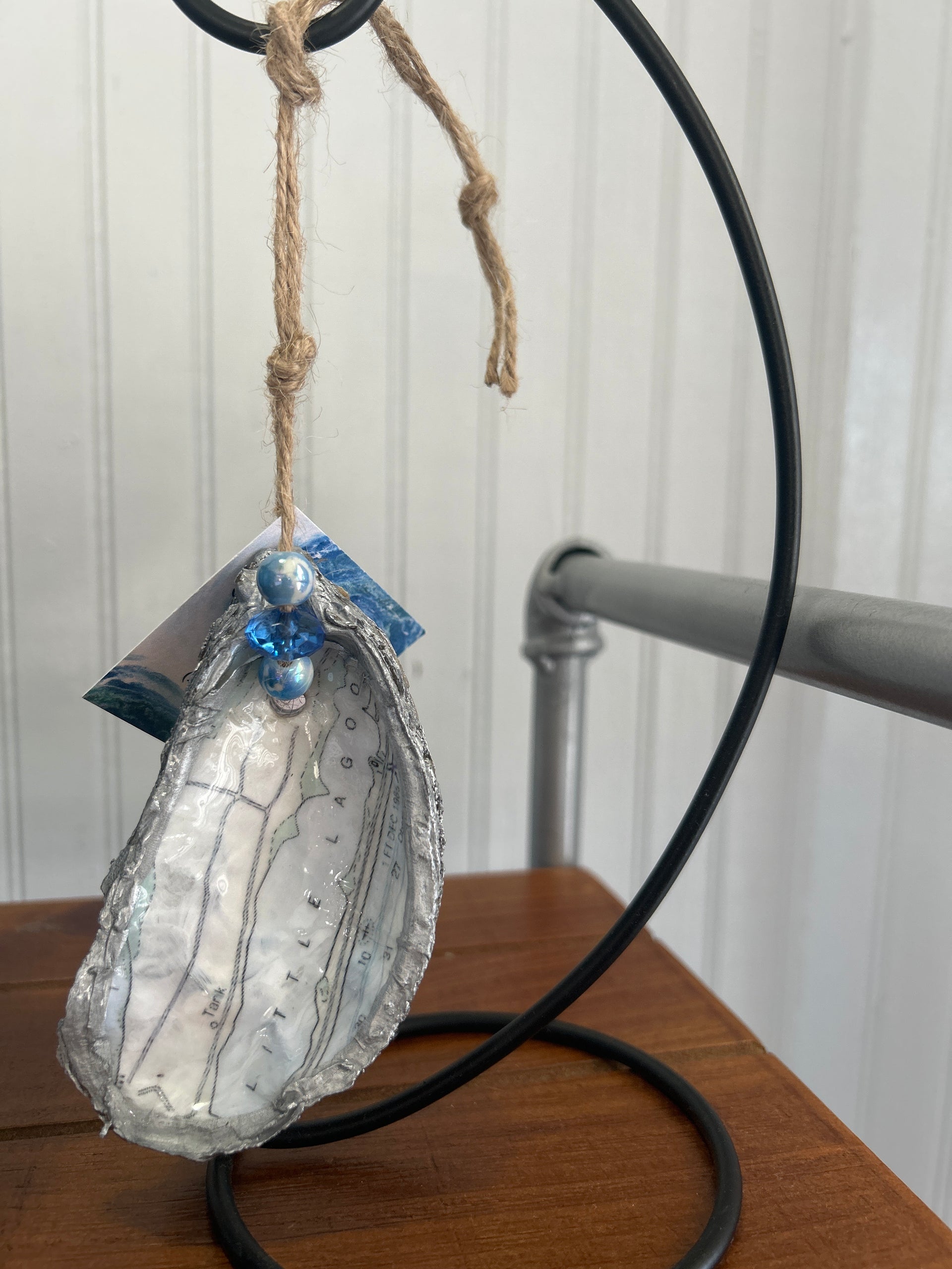 Map Oyster Ornament