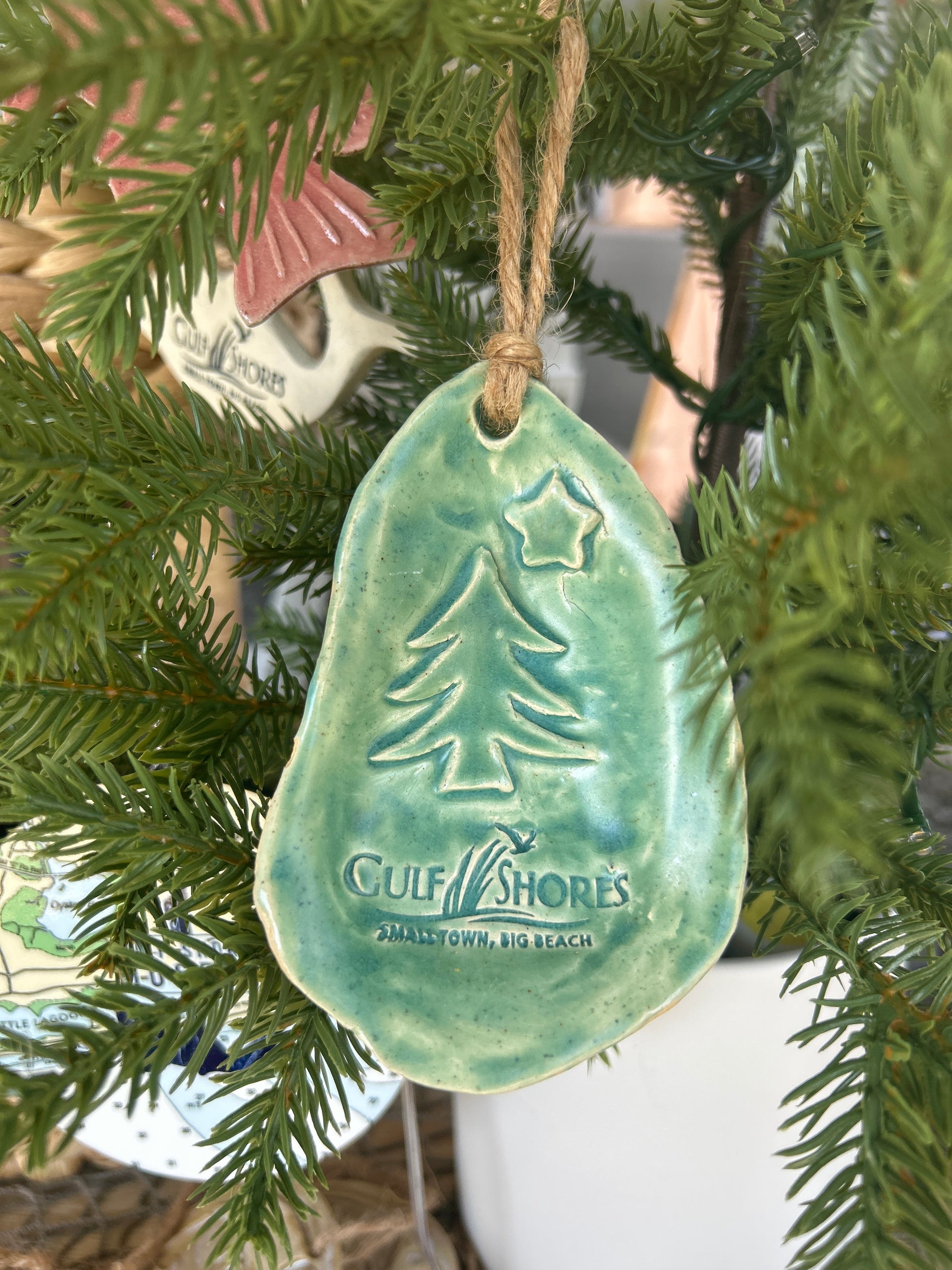 Handmade Oyster Shell Ornament