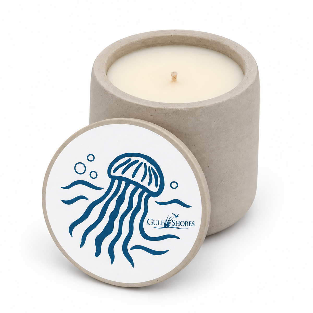 Soy Candle in Concrete Vessel