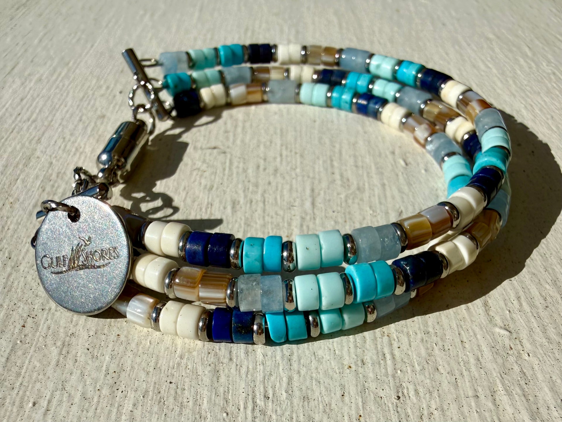 3-Strand Bracelet with Charm