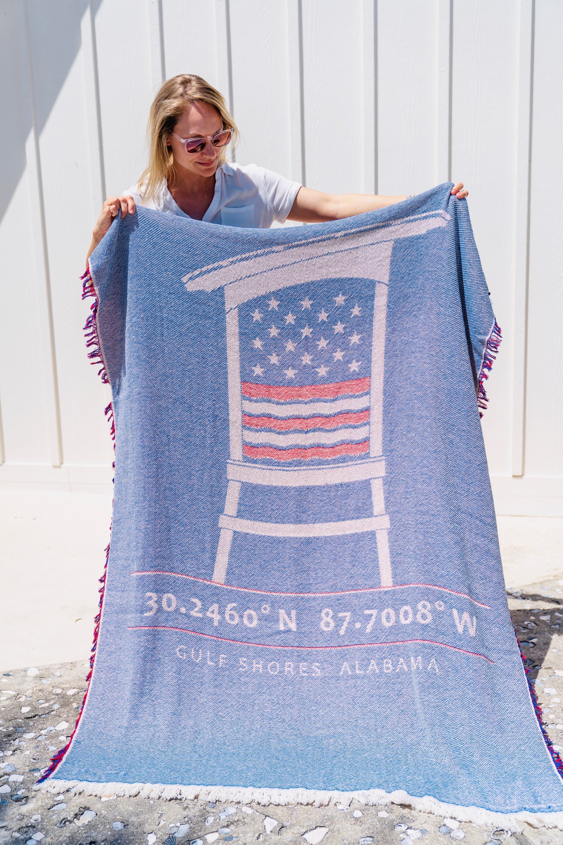Patriotic Sandless Beach Towel/Blanket