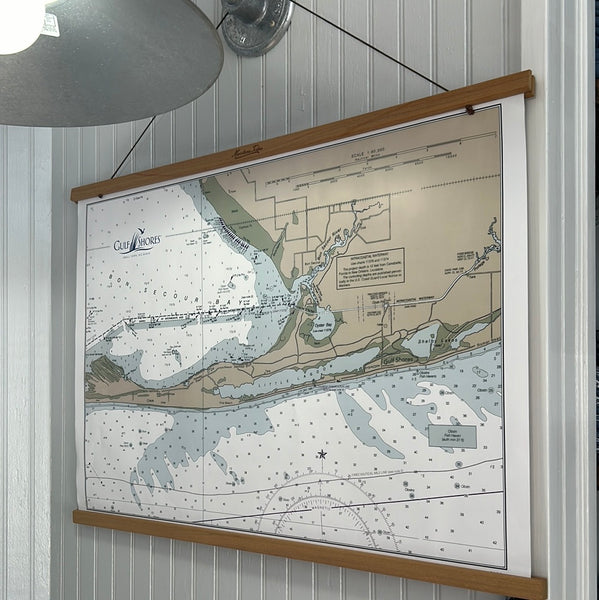 Gulf Shores Map Scroll