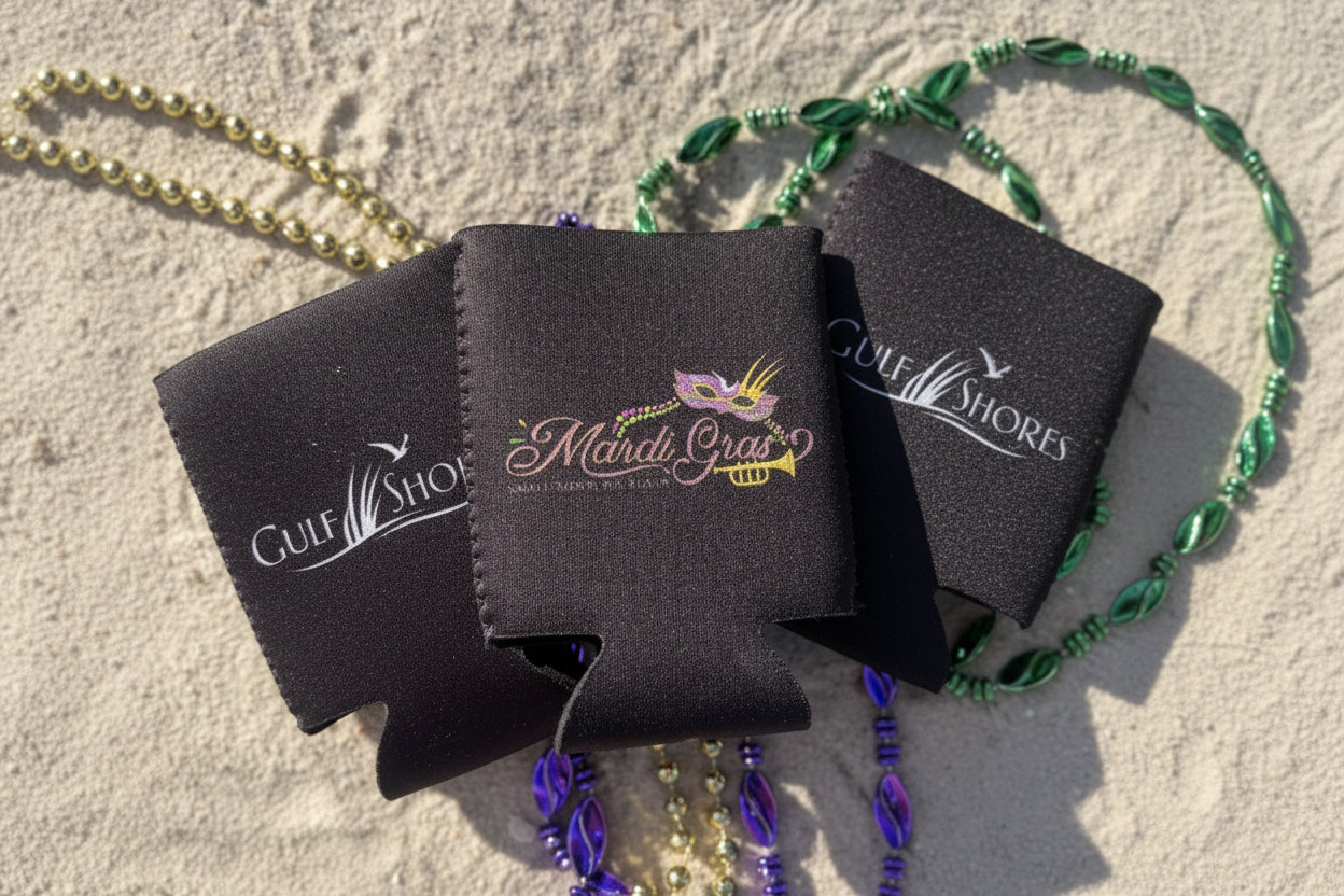 Mardi Gras Can Holder