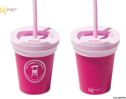 Silipint Kids Tumbler with Straw - Coral Reef