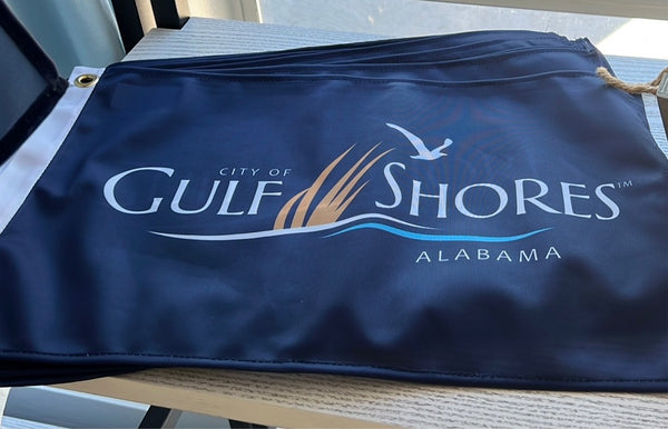 Small Gulf Shores Logo Flag