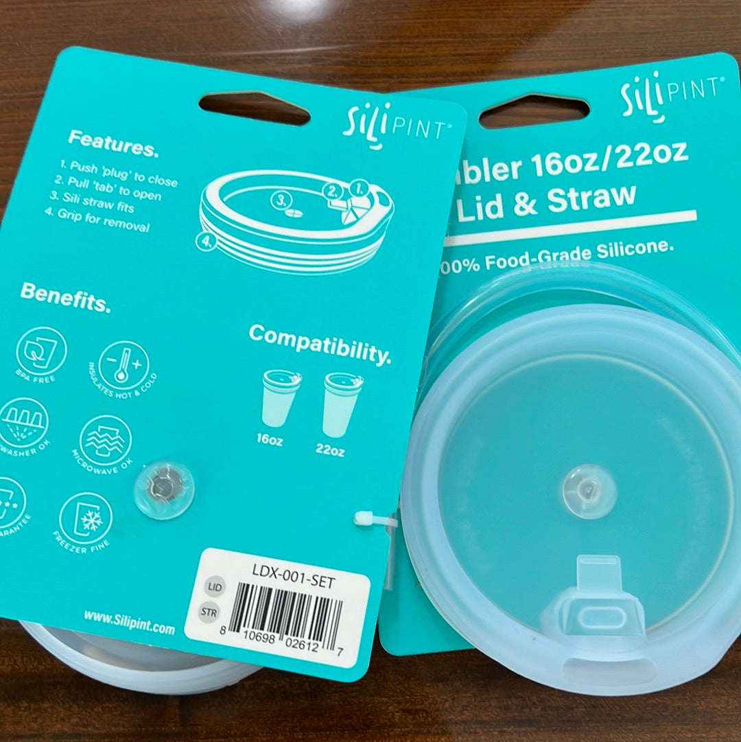 Silipint Lid & Straw Combo