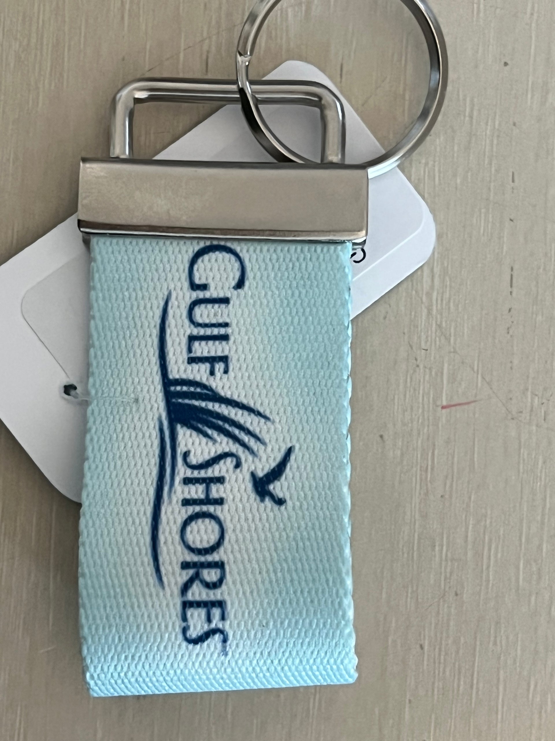 Gulf Shores Map Keychain